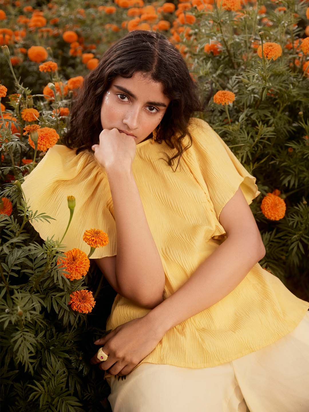 Zink London Yellow Solid Top