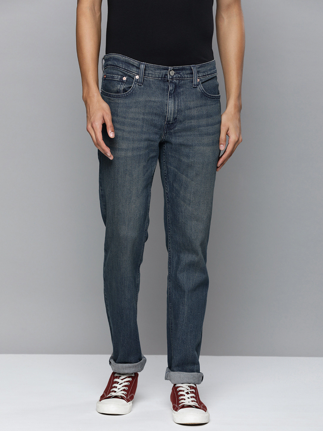 Levis Men Blue 511 Slim Fit Light Fade Stretchable Jeans