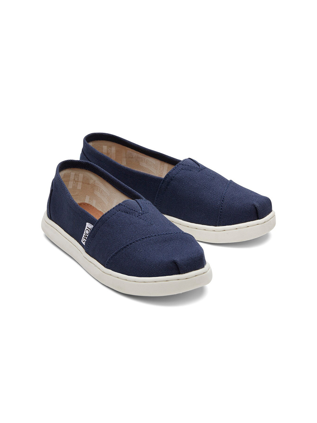 TOMS Girls Navy Blue Slip-On Sneakers