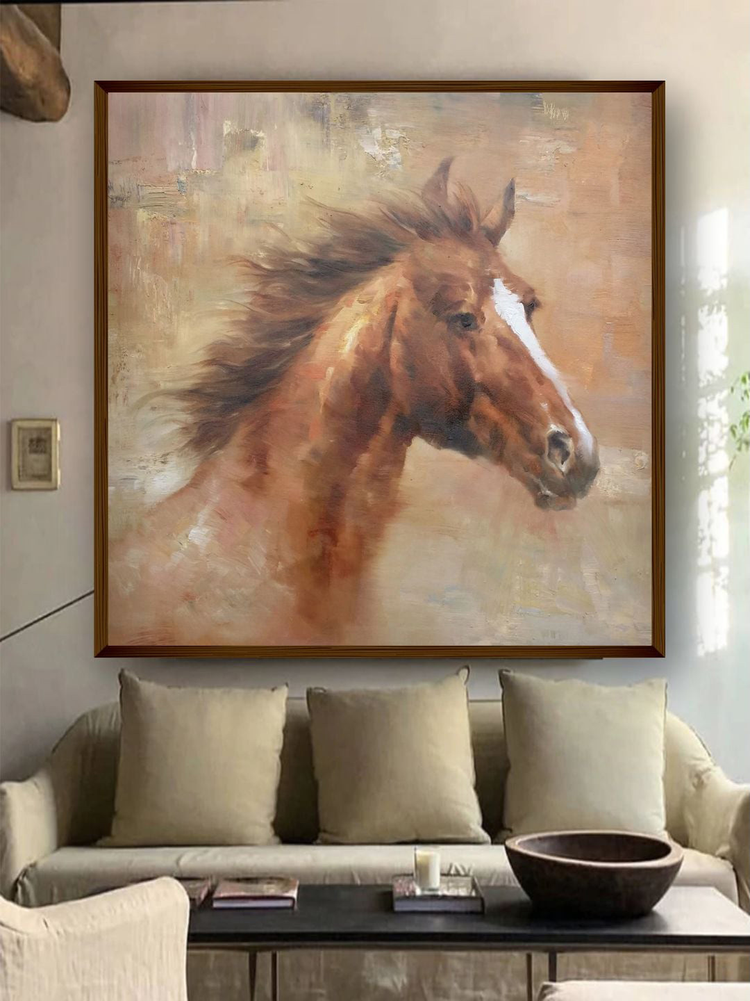 The Art House Brown Abstract Wall Art