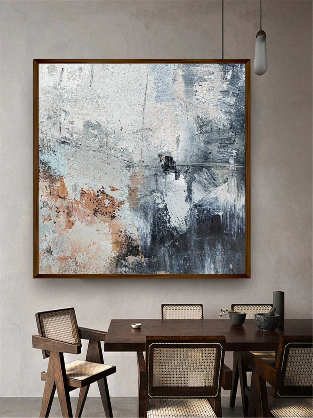 The Art House Wood Wall Square Paintings Wall Art - 30 x 30In