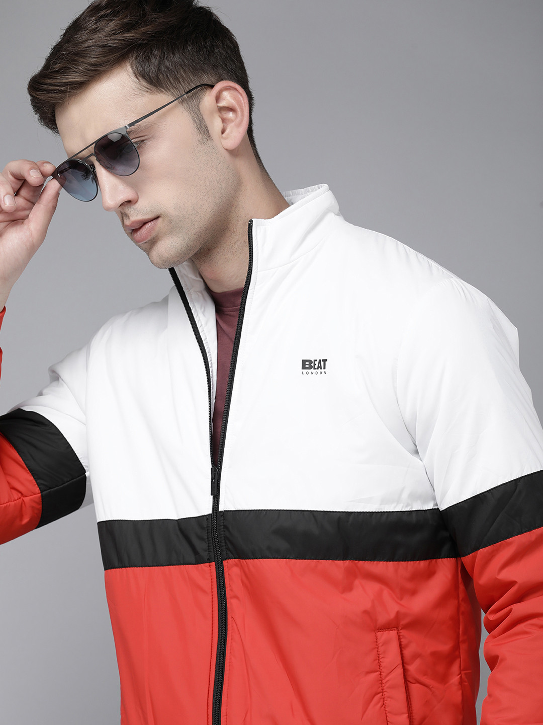 BEAT LONDON by PEPE JEANS Colourblocked Padded Jacket