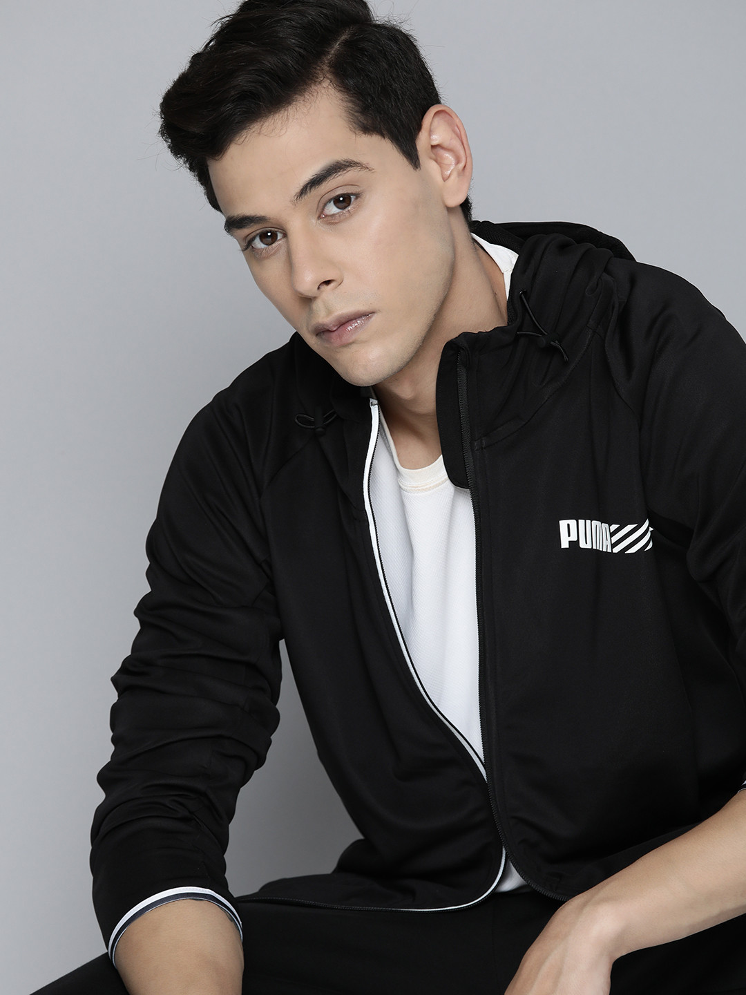 Puma Men Regular Fit Dry Fit Tec Outdoor Sporty Jacket