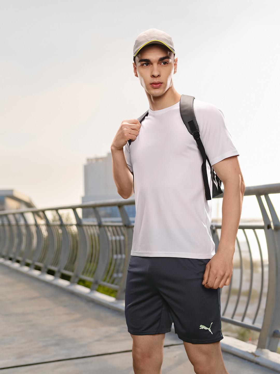 Puma Men Blue Manchester City FC Replica Outdoor Sports  Shorts