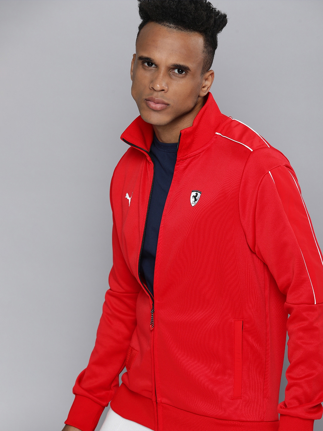 Red puma track sales jacket