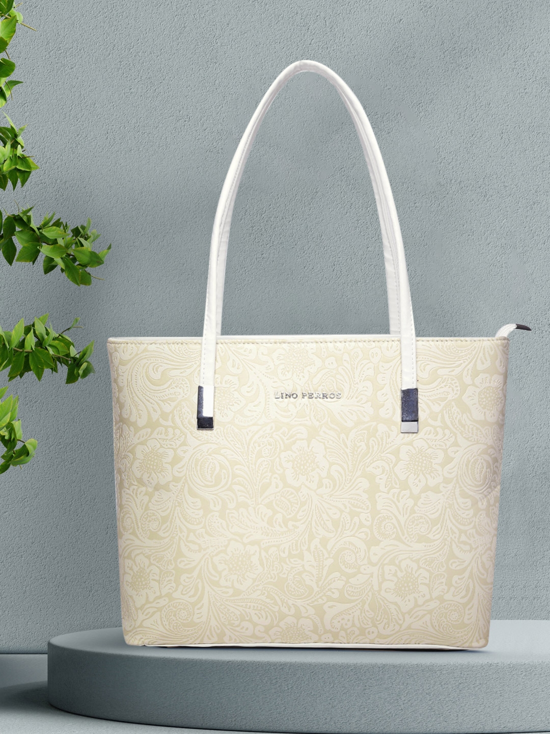 Lino Perros womens handbag, BEIGE: Handbags
