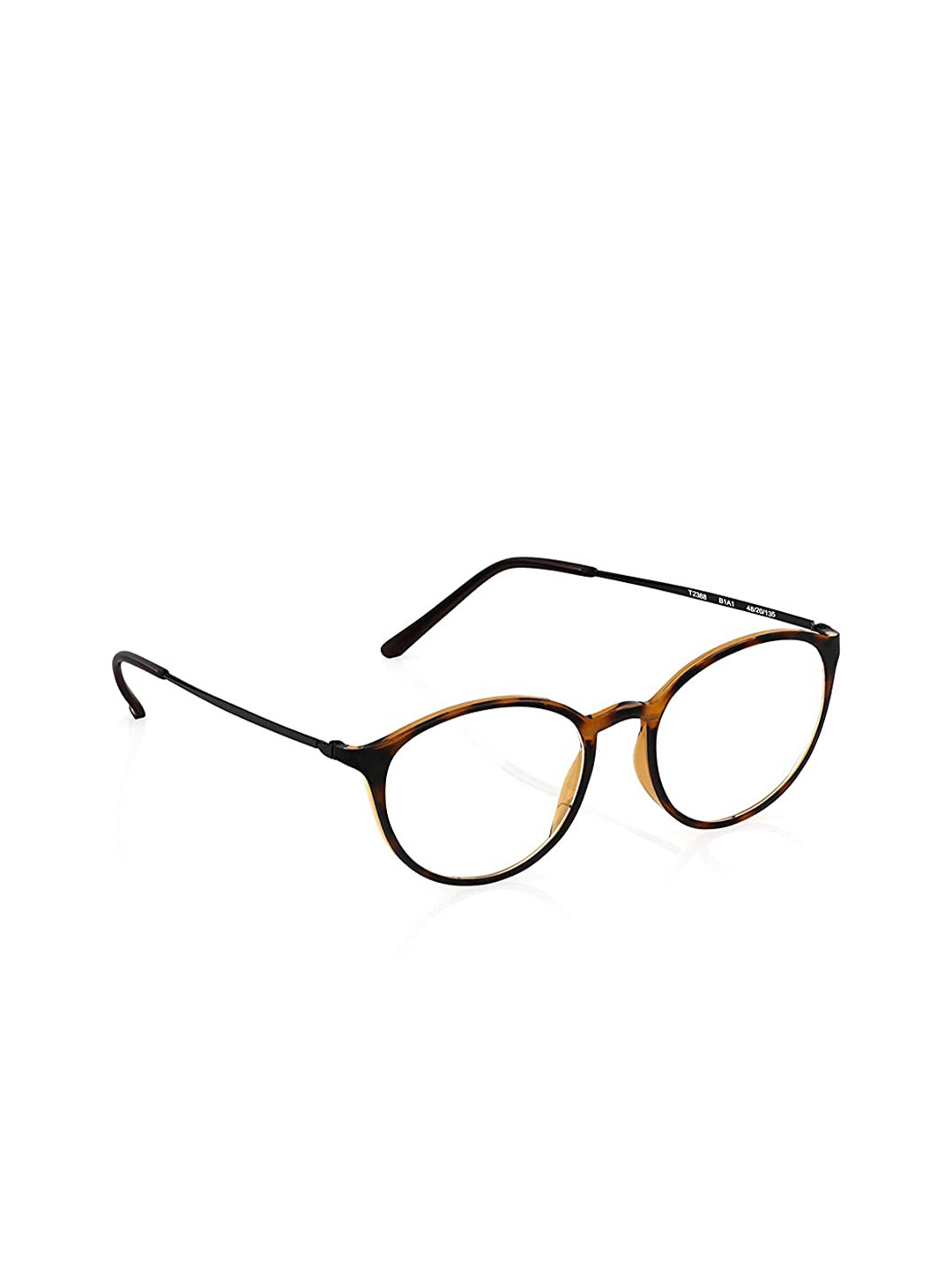 Titan Unisex Brown & Black Full Rim Round Frames