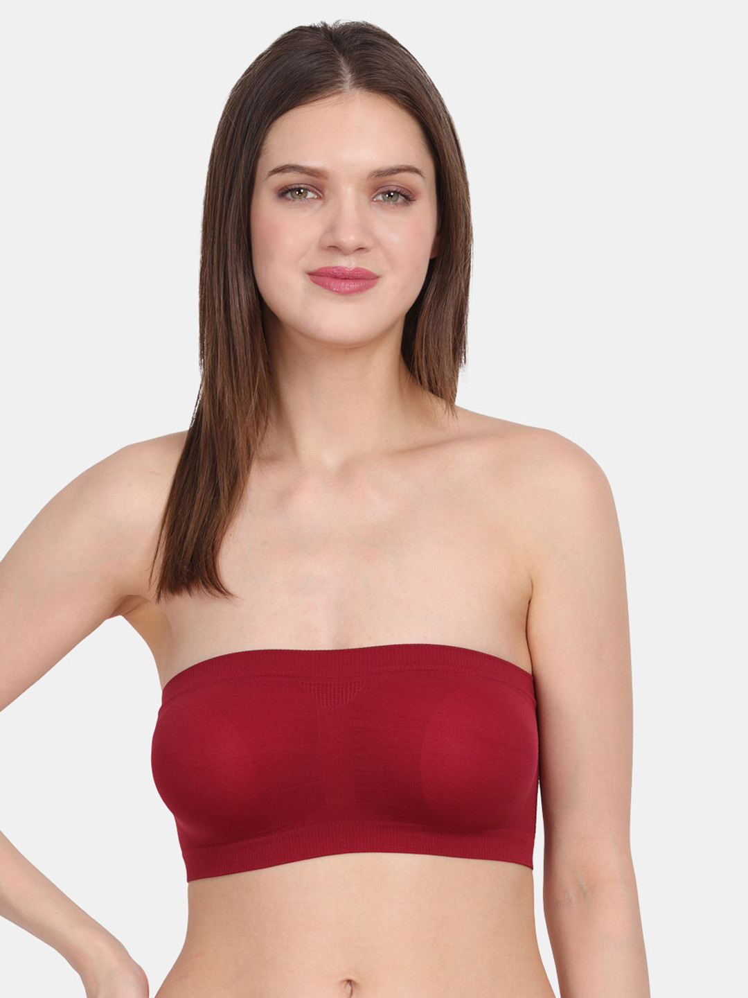 Amour Secret Maroon Bandeau Bra