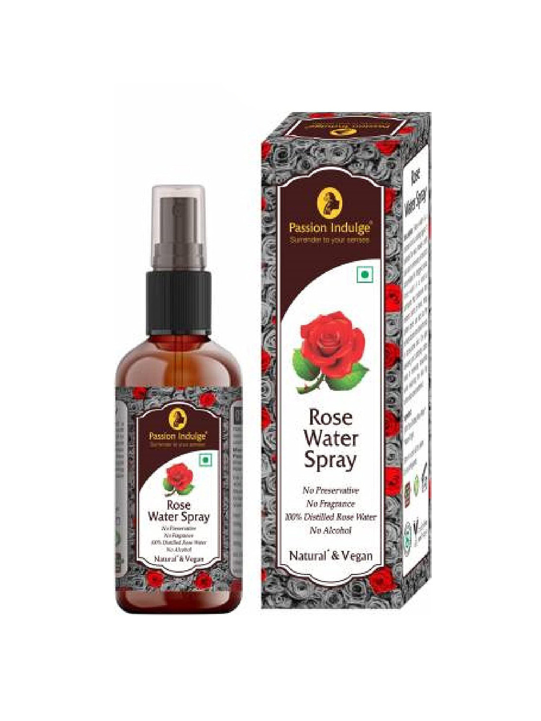Passion Indulge Red Natural Pure Rose Water Face & Body Mist Makeup Remover