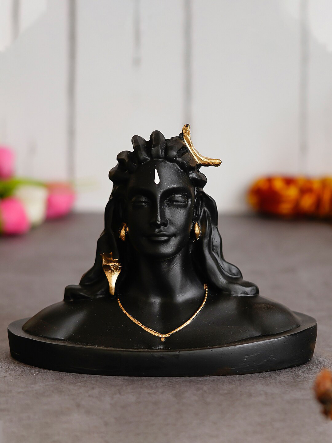 eCraftIndia Pack of 4 Rakhis with Roli Chawal Pack, Greeting Card & Idol