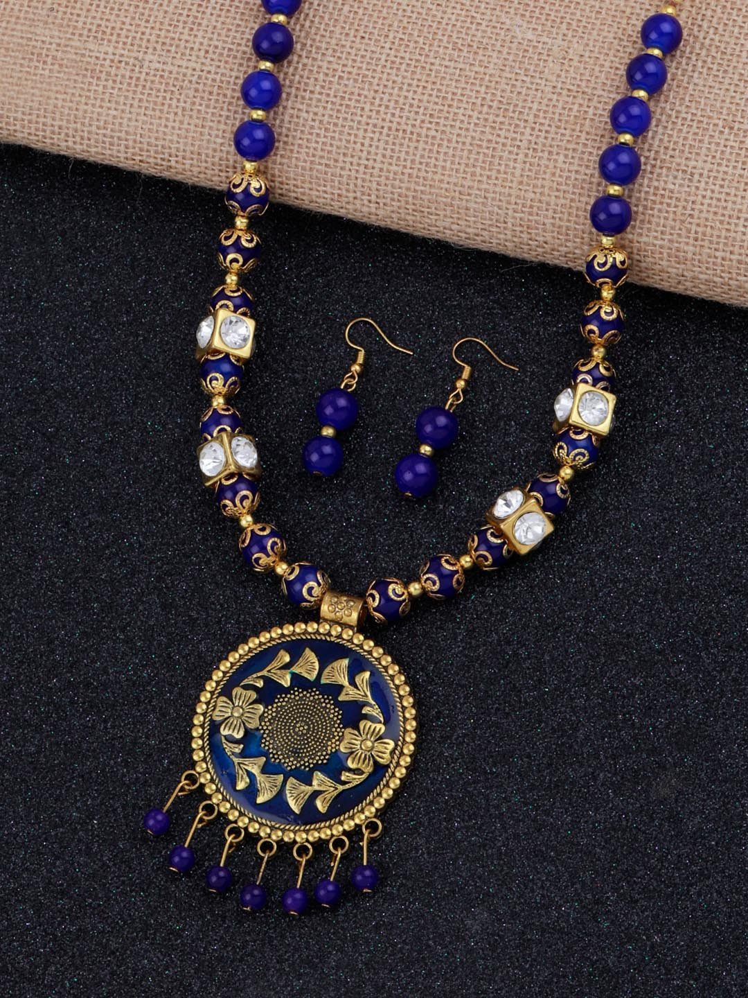 Silver Shine Blue  women Gold-Plated Jewelry Set