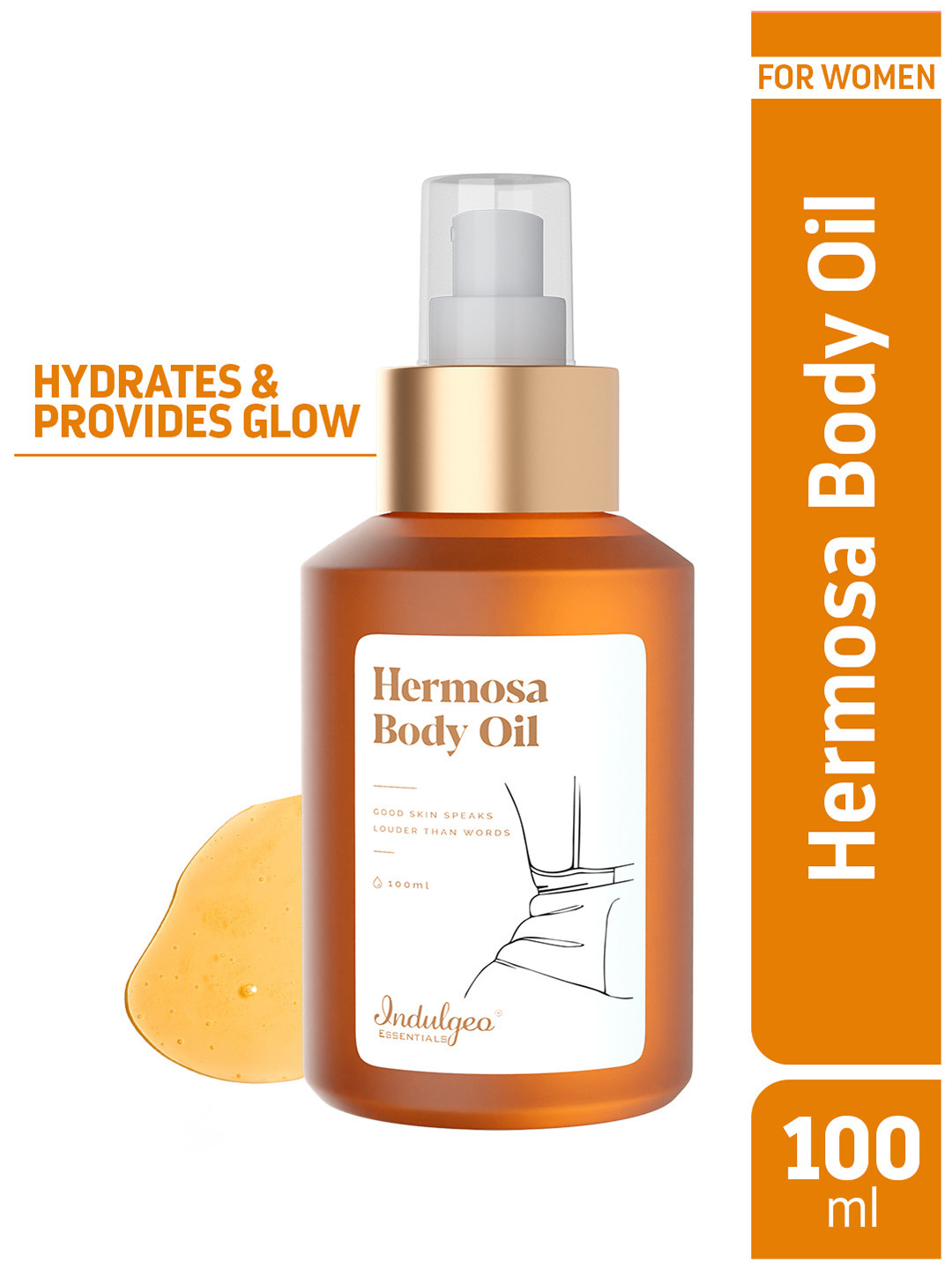 Indulgeo Essentials Women Hermosa Body Oil For Dryness & Dullness - 100 ml