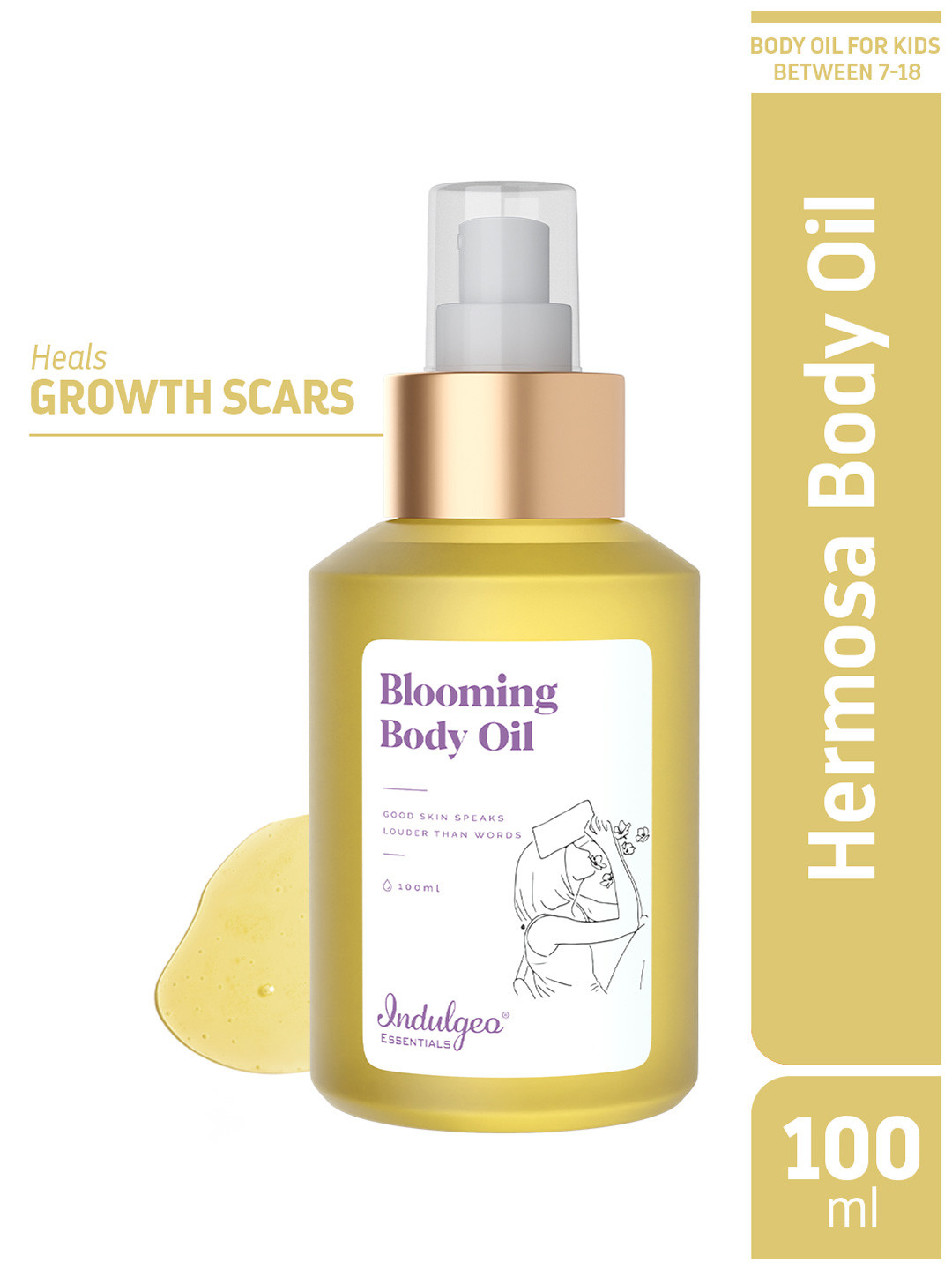 Indulgeo Essentials Blooming Body Oil For Dryness & Dullness - 100 ml