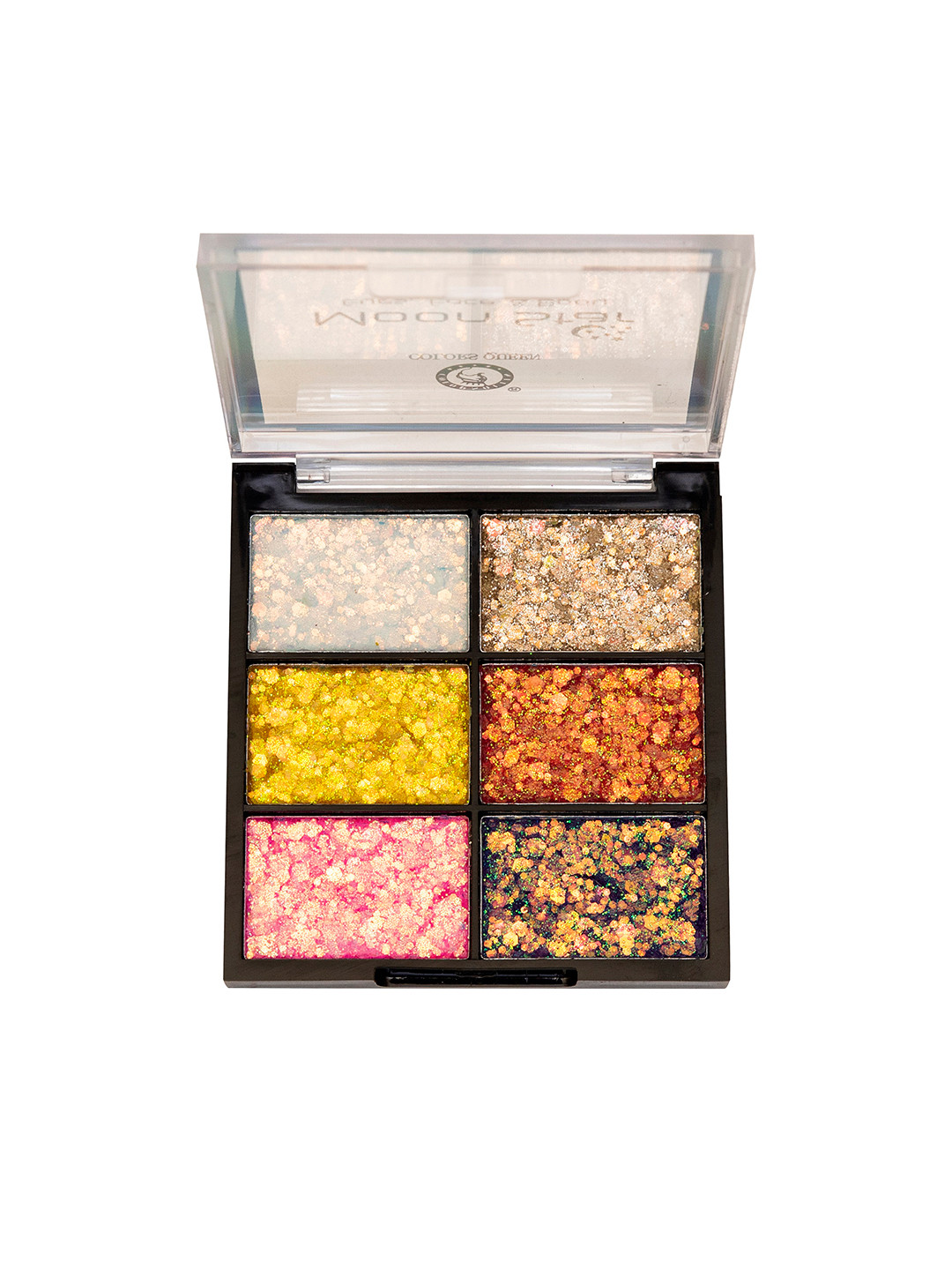 Colors Queen Multicoloured Moon Star Eyes Glitter Eye Shadow Palette 15 gm