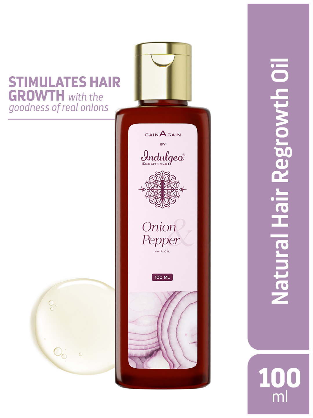 Indulgeo Essentials Onion Pepper Hair Oil for Hair Growth - 100 ml