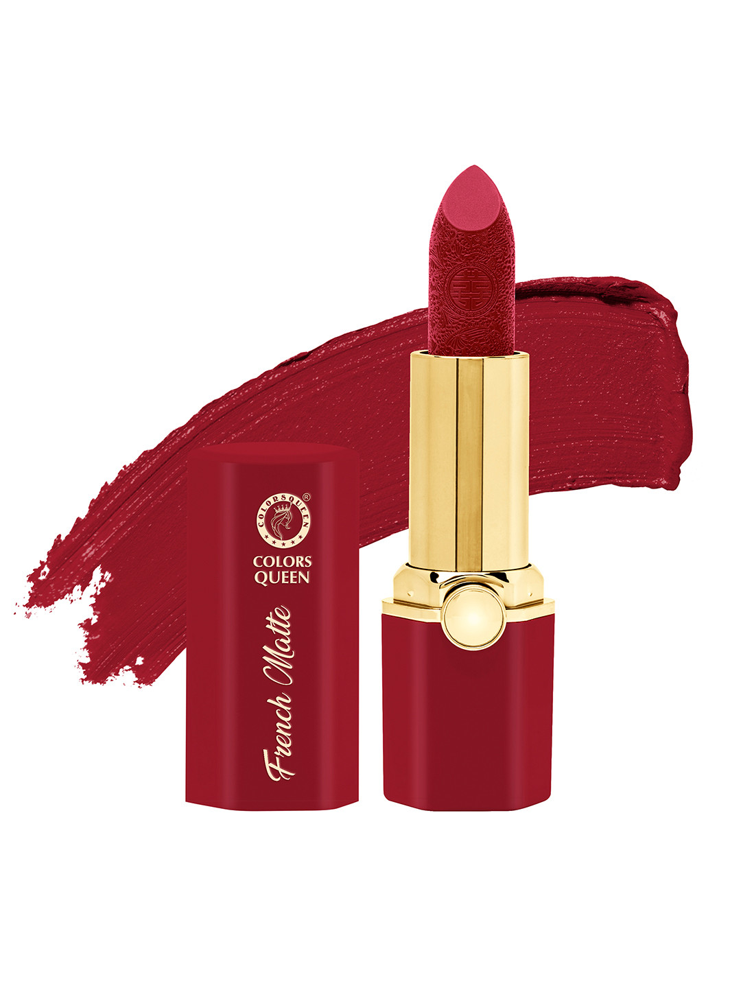Colors Queen Long Lasting French Matte Non Transfer Waterproof Lipstick - Hot Red 01