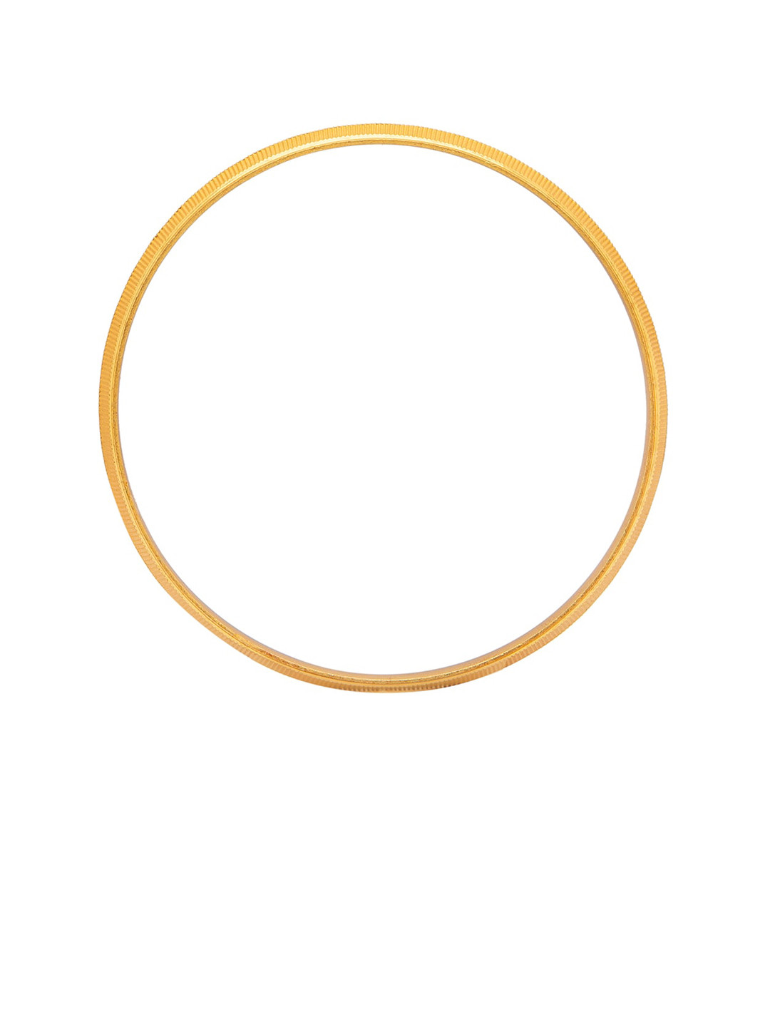 bodha Men Gold Plated Slim Classic Kada- 6mm