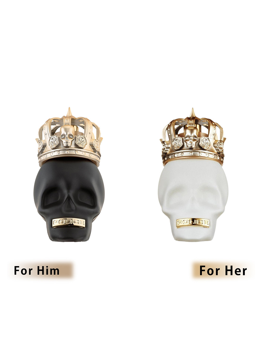 Police Set of To Be The King Eau de Toilette & To Be The Queen Eau de Parfum - 125ml each