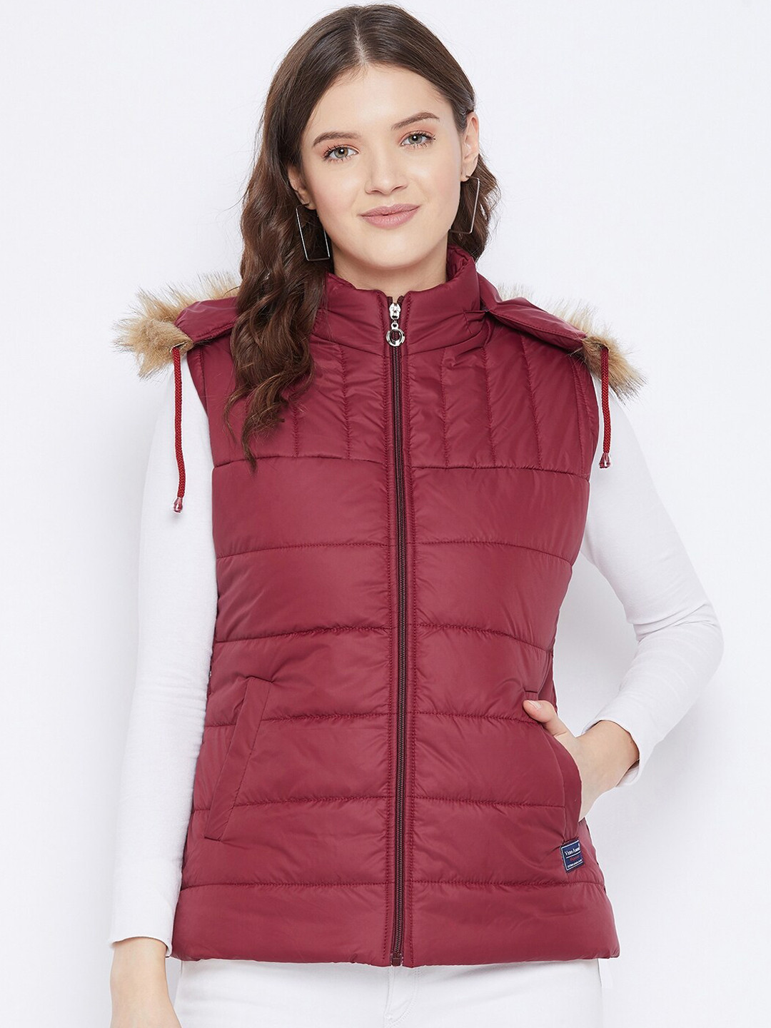 VERO AMORE Women Maroon Insulator Outdoor Plus Size Parka Jacket