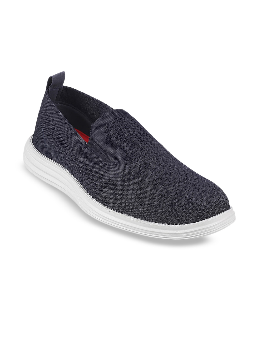 ACTIV Men Blue Woven Design Slip-On Shoes