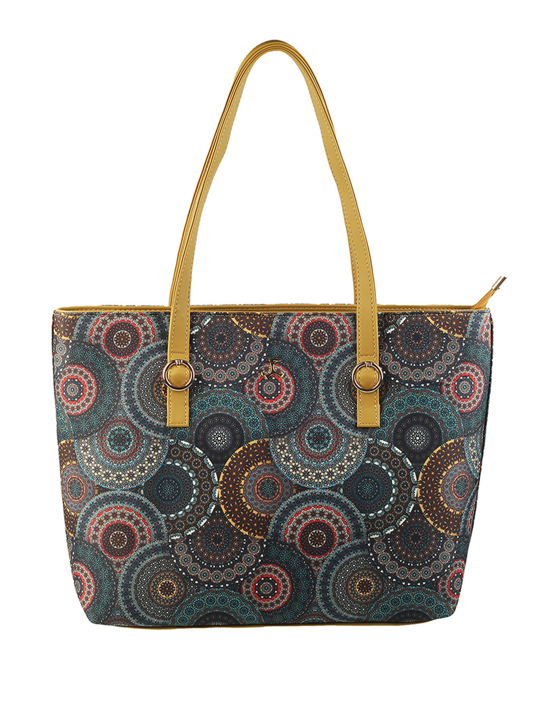 Mochi Ethnic Motifs Printed Laptop Compartment Large Shopper Tote Bag