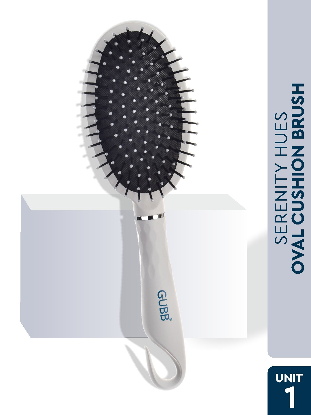 GUBB Serenity Hues Oval Cushion Hair Brush Gentle Detangling and Scalp Massage Brush