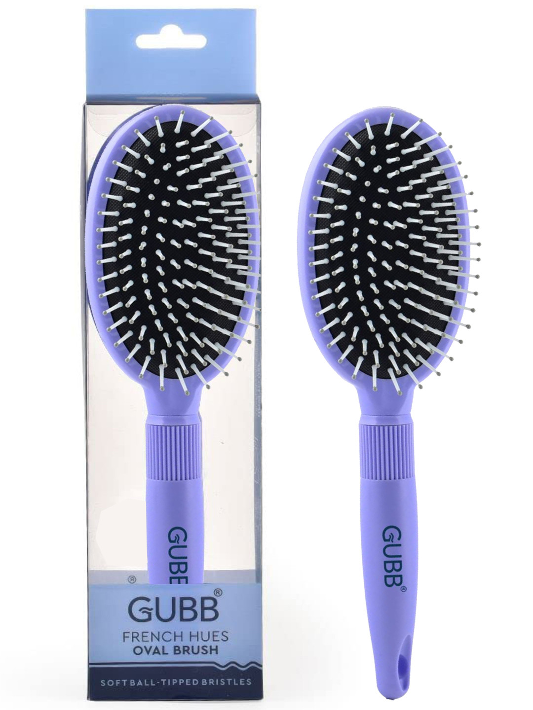 GUBB Oval Hair Brush for Smooth Tangle Free Hair