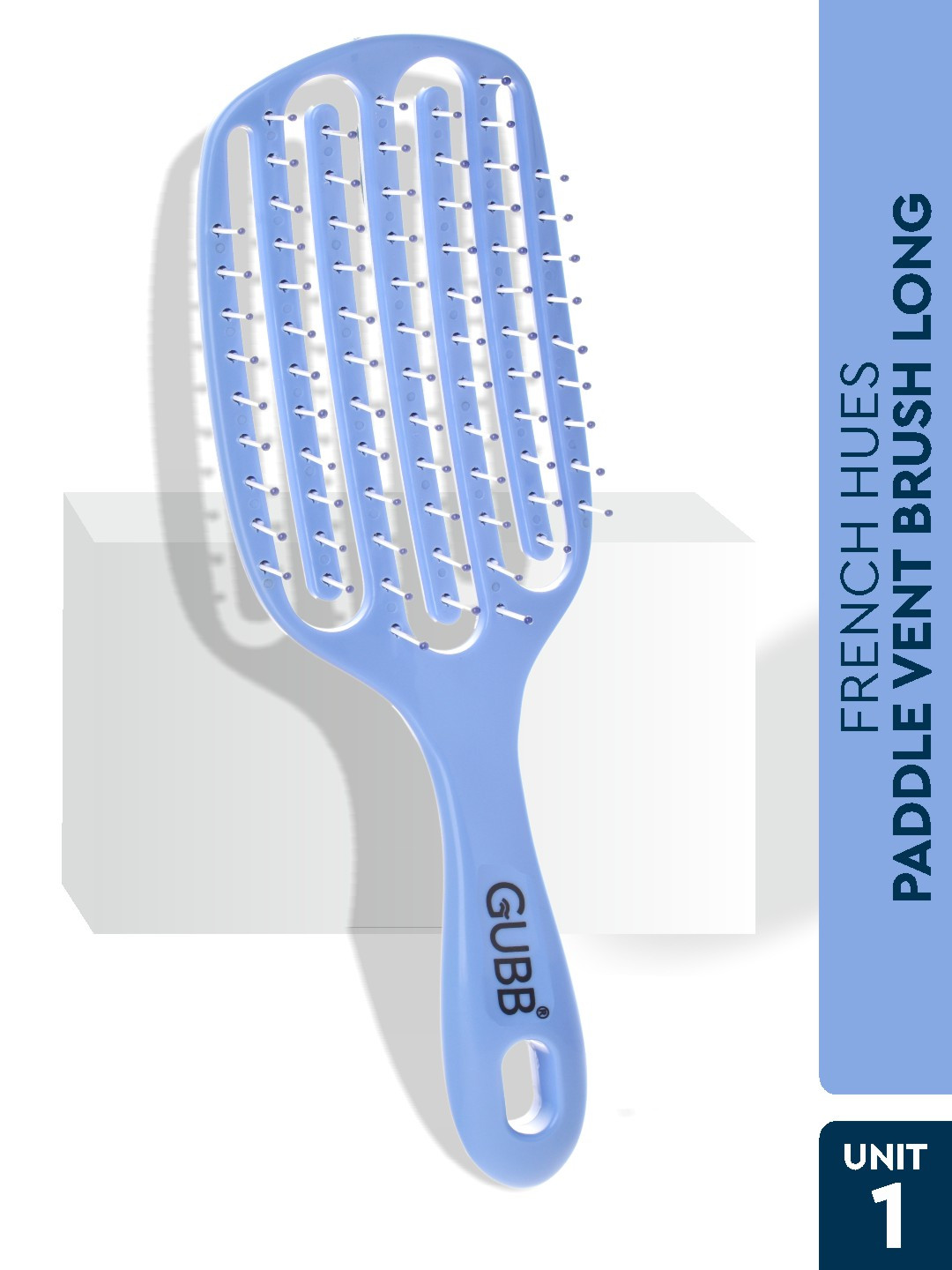 GUBB French Hues Paddle Vent Long Hair Brush for Smooth Hair Styling