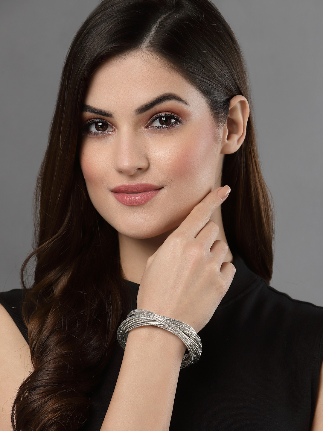 VOGUE PANASH Women Silver-Plated German Silver Multistrand Bracelet