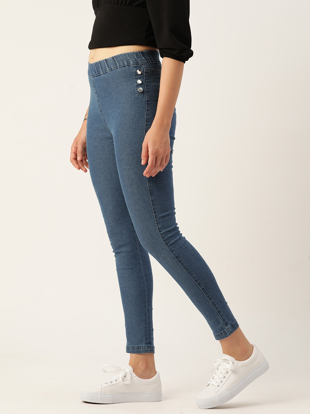 Buy DressBerry Women Super Skinny Fit Denim Cropped Jeggings Jeggings for Women 19006592 Myntra