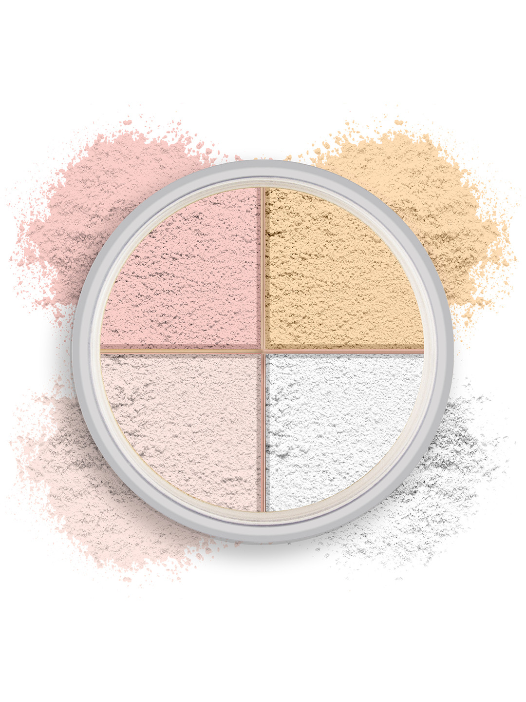 Colors Queen High Definition Mirror Smooth 4-Color Waterproof Makeup Powder - Shade 01