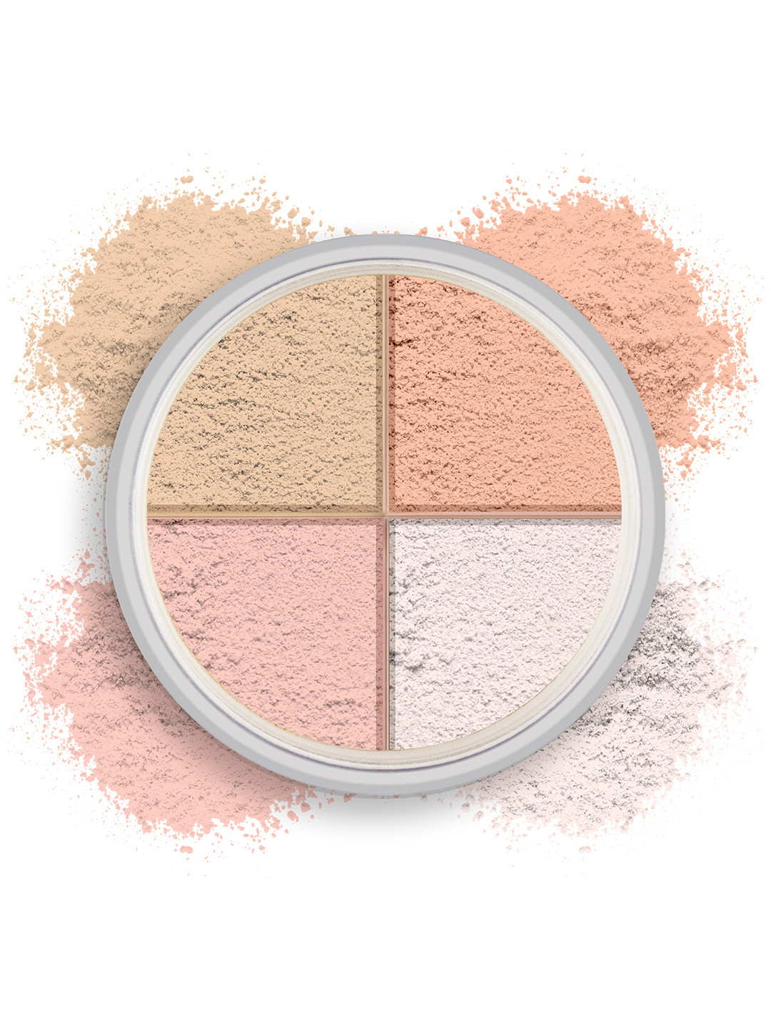 Colors Queen High Definition Mirror Smooth 4-Color Waterproof Makeup Powder - Shade 02