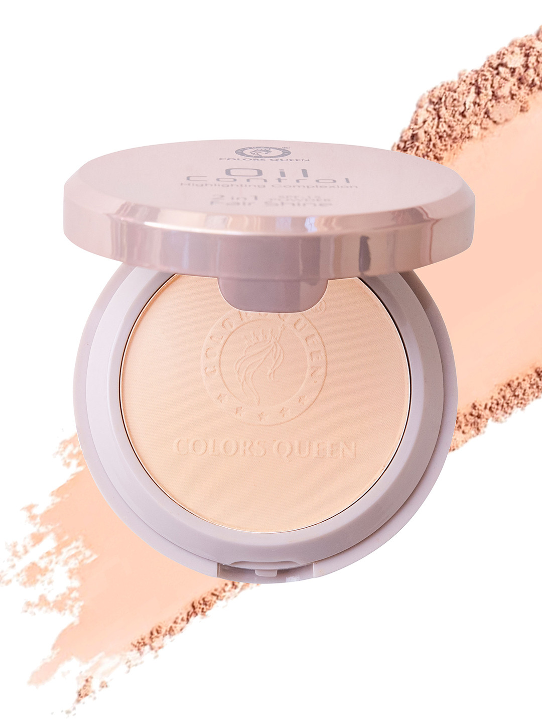 Colors Queen Oil Control Highlighting Complexion 2-In-1 Compact with SPF15 - Ivory 02