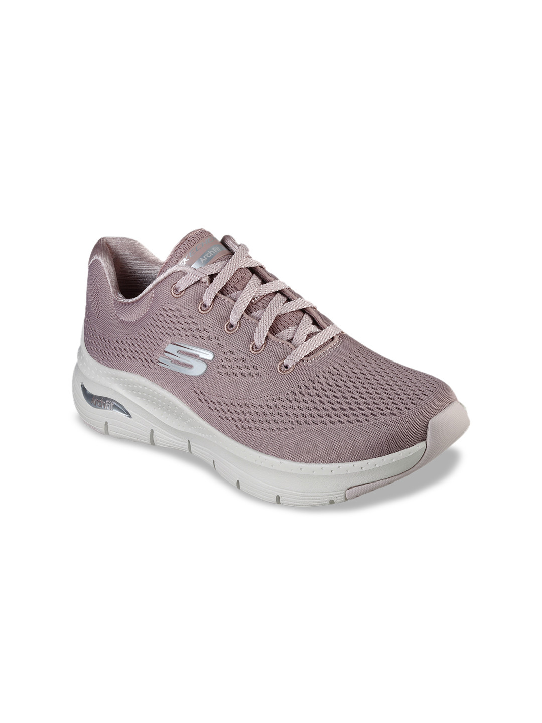 Skechers Women Purple Woven Design Sneakers