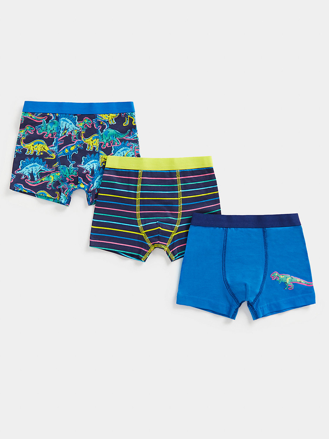 mothercare Boys Blue Pack Of 3 Trunks