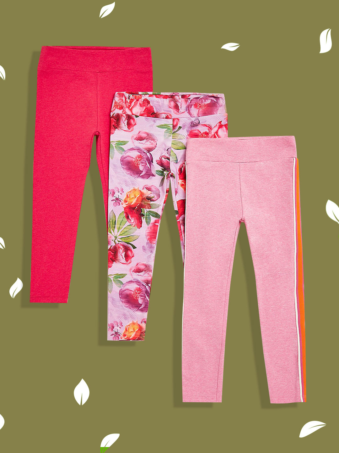 mothercare Girl Pack of 3 Leggings