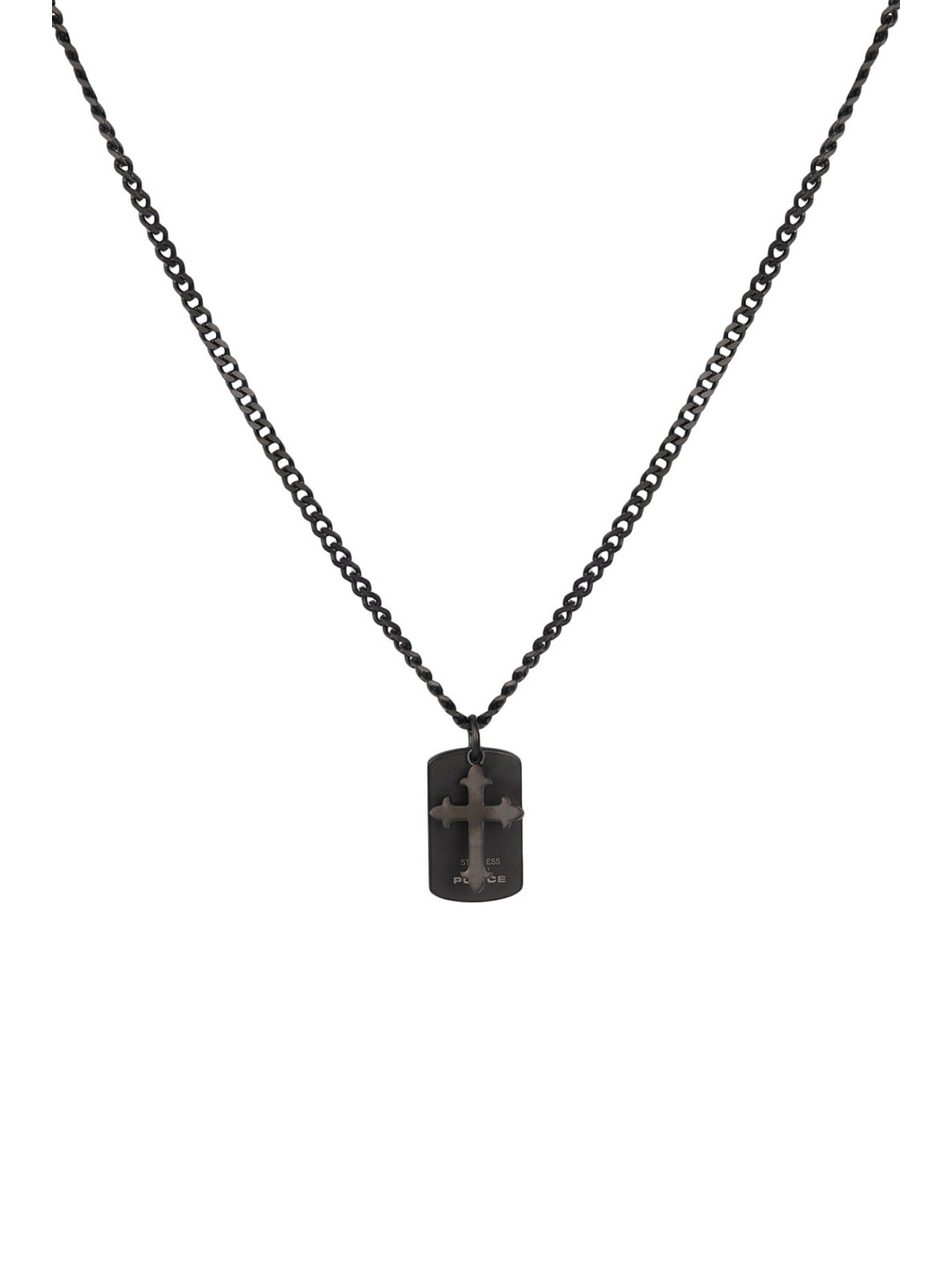 Police Urban Rebel Vigor Men Silver-Toned Necklace
