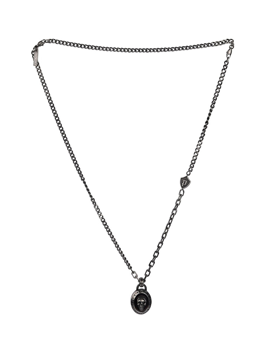 Police Men Black Necklace