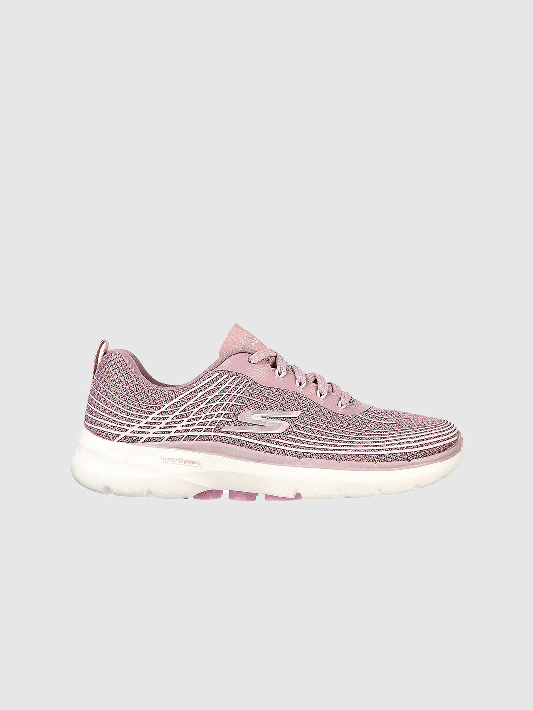 Skechers Women Purple Mesh Walking Non-Marking Shoes