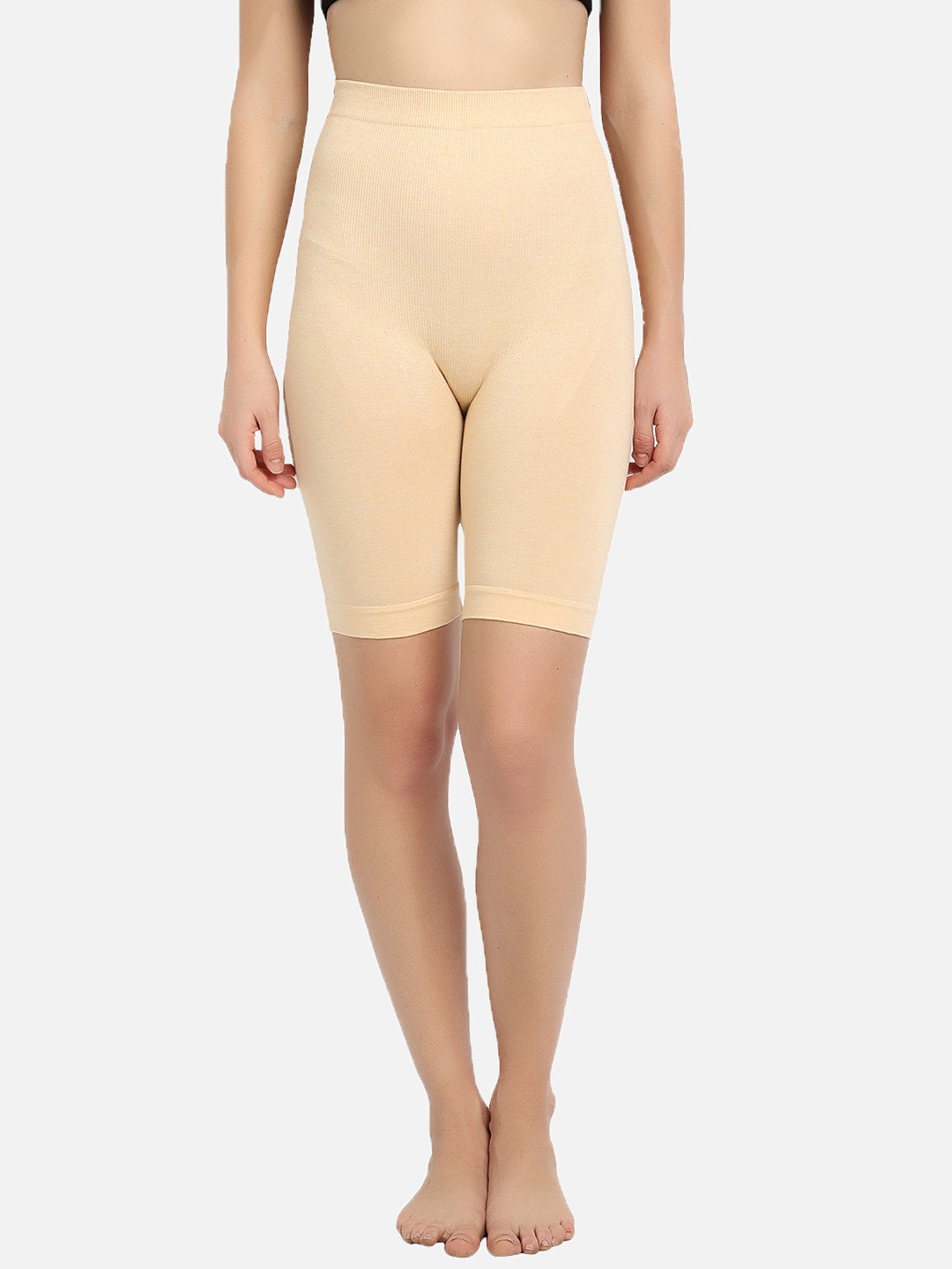 Gopalvilla Women Beige Solid Tummy & Thigh Shapewear