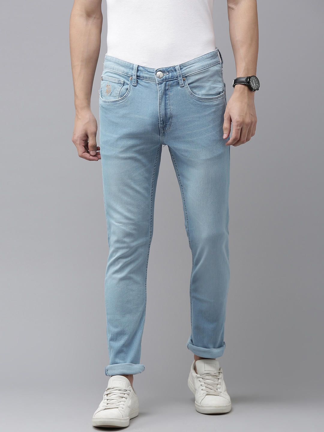 Buy U.S. Polo Assn. Denim Co. Regallo Skinny Fit Blue Jeans