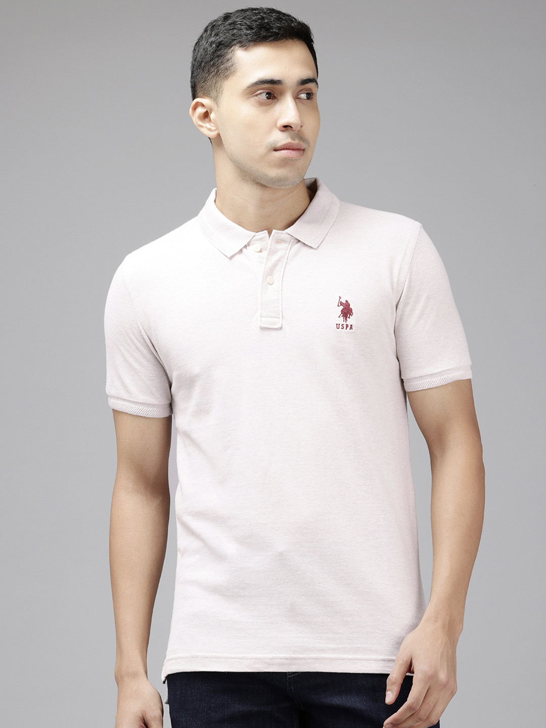 U.S. Polo Assn. Polo Collar Pure Cotton T-shirt