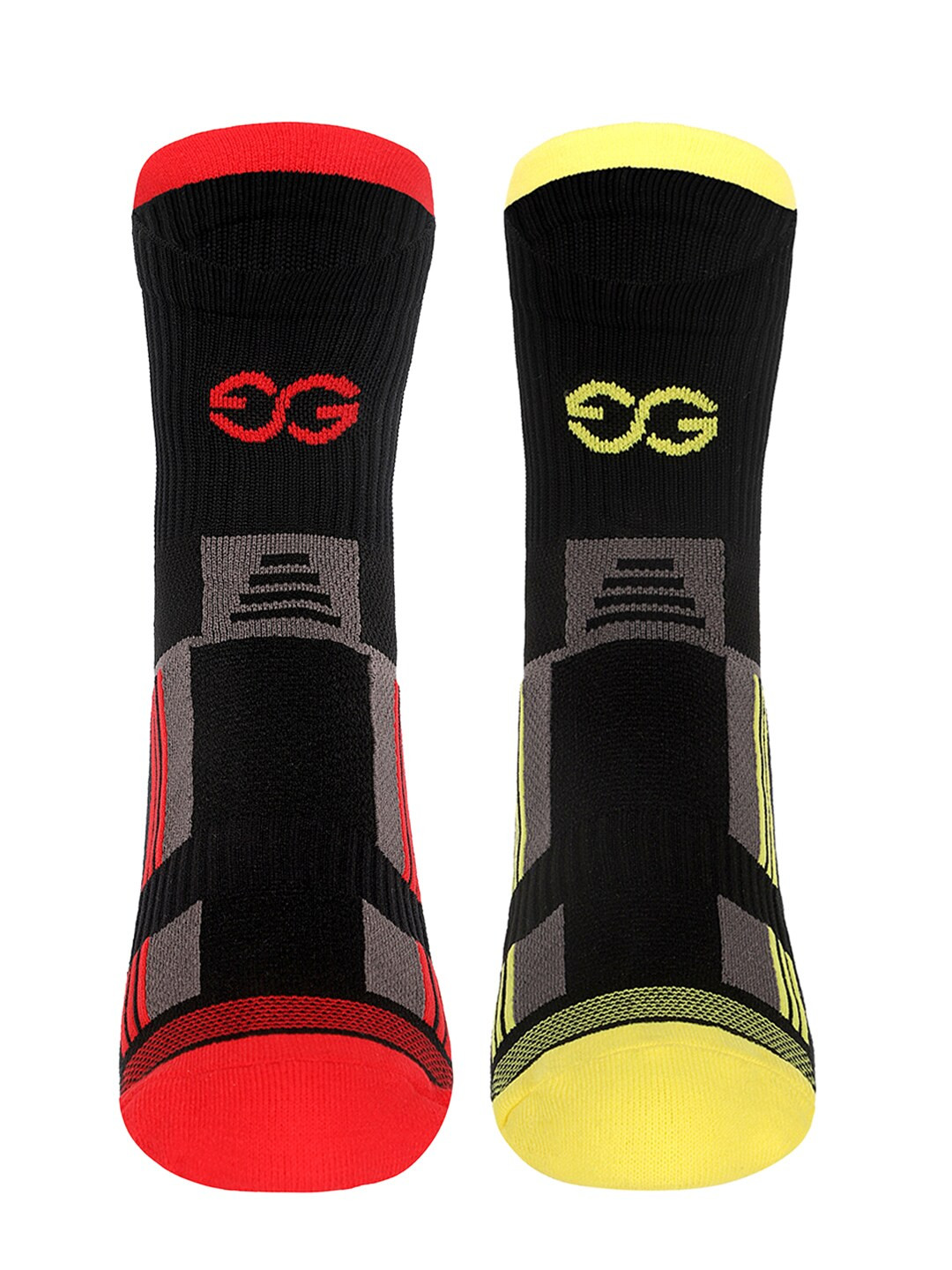 SuperGear Men Marathon Running Pack of 2 Ankle Length Cotton Sports Socks