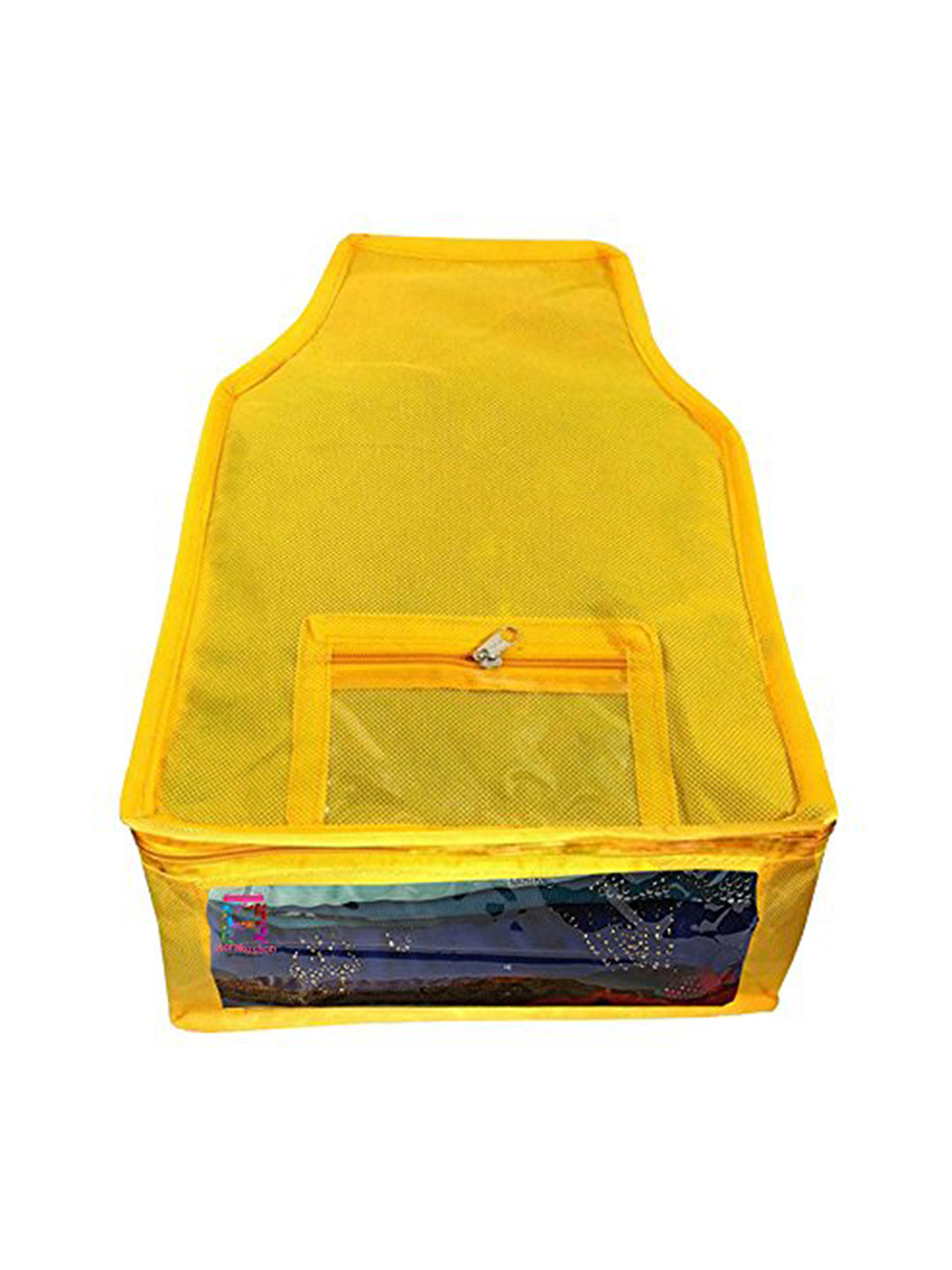 atorakushon Yellow Solid Wardrobe Storage Organisers Bag