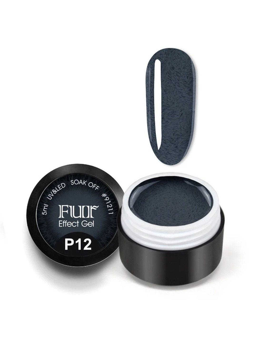 VENALISA Fur Effect Japan Sugar Glitter UV & LED Soak-Off Gel Nail Polish 5ml - Shade P12