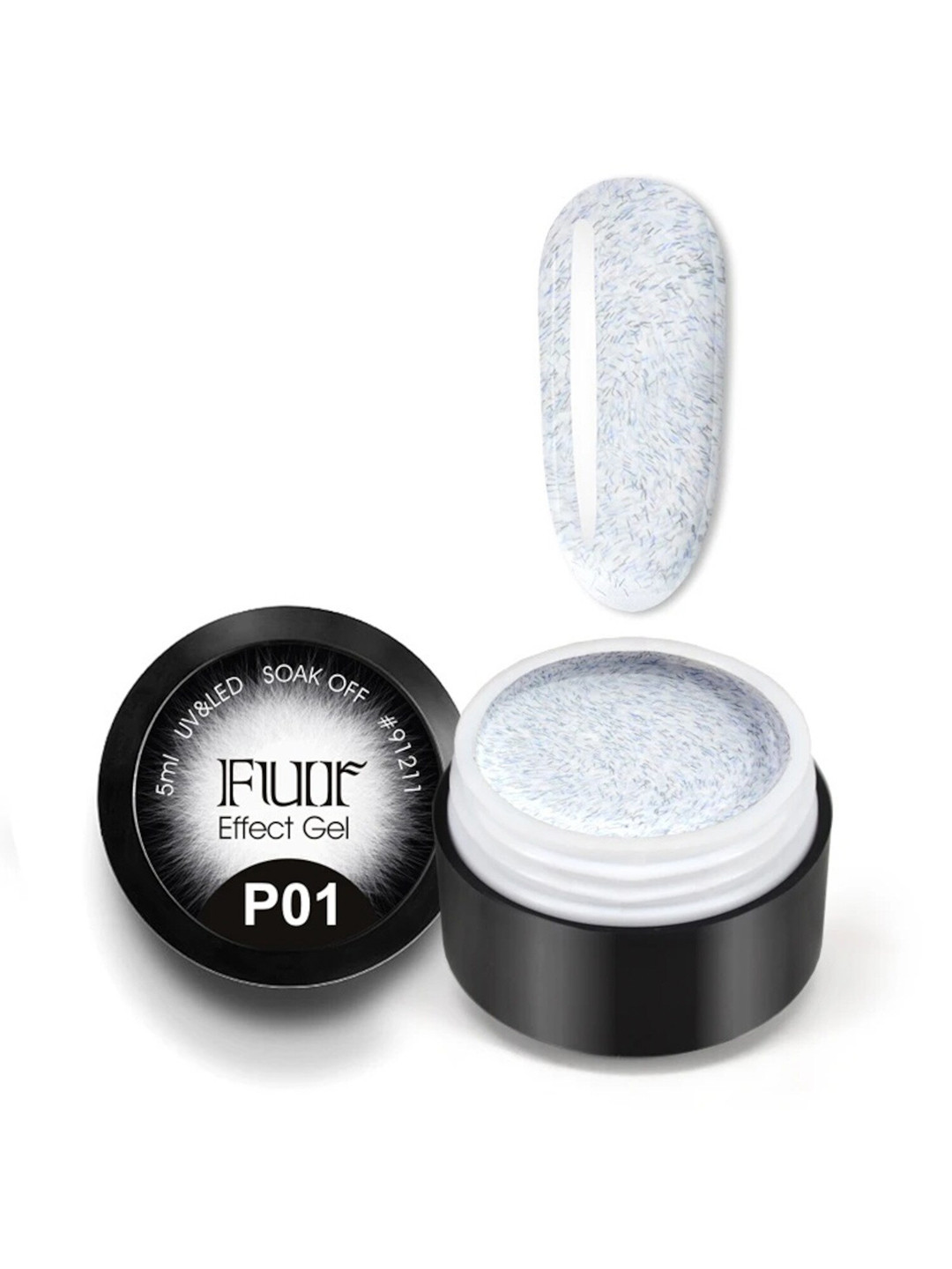 VENALISA Soak Off UV & LED Fur Effect Japan Sugar Glitter Gel Nail Polish 5 ml - Shade P01