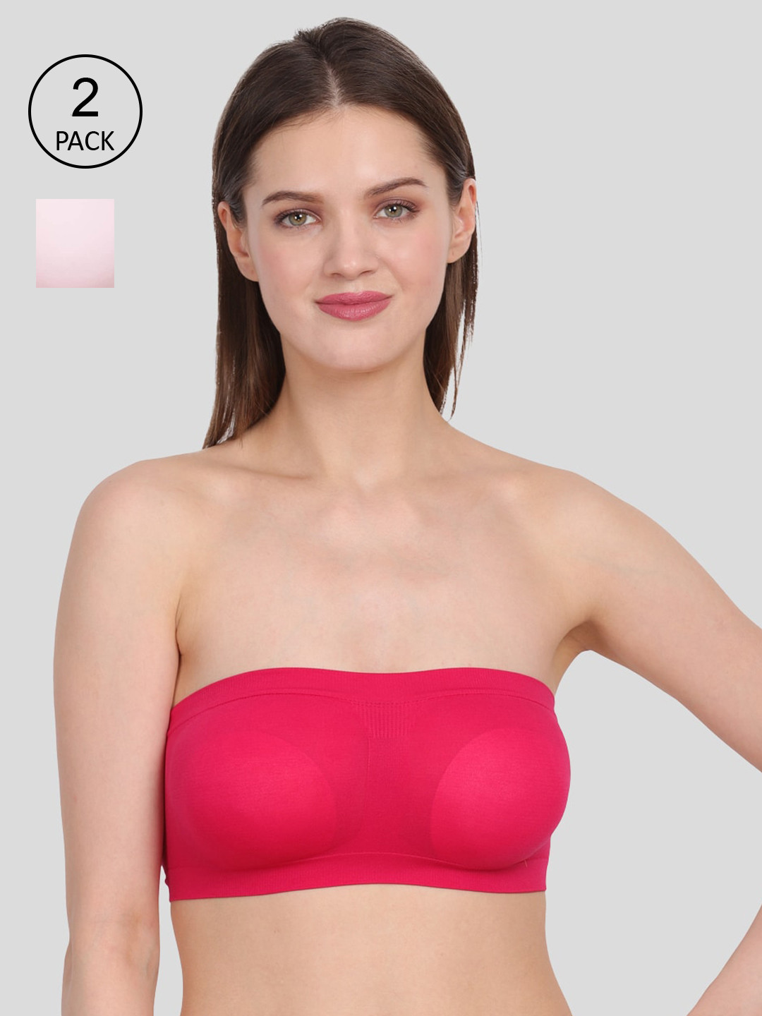 Amour Secret Women Multi Non-padded/tube Bra pack of 2