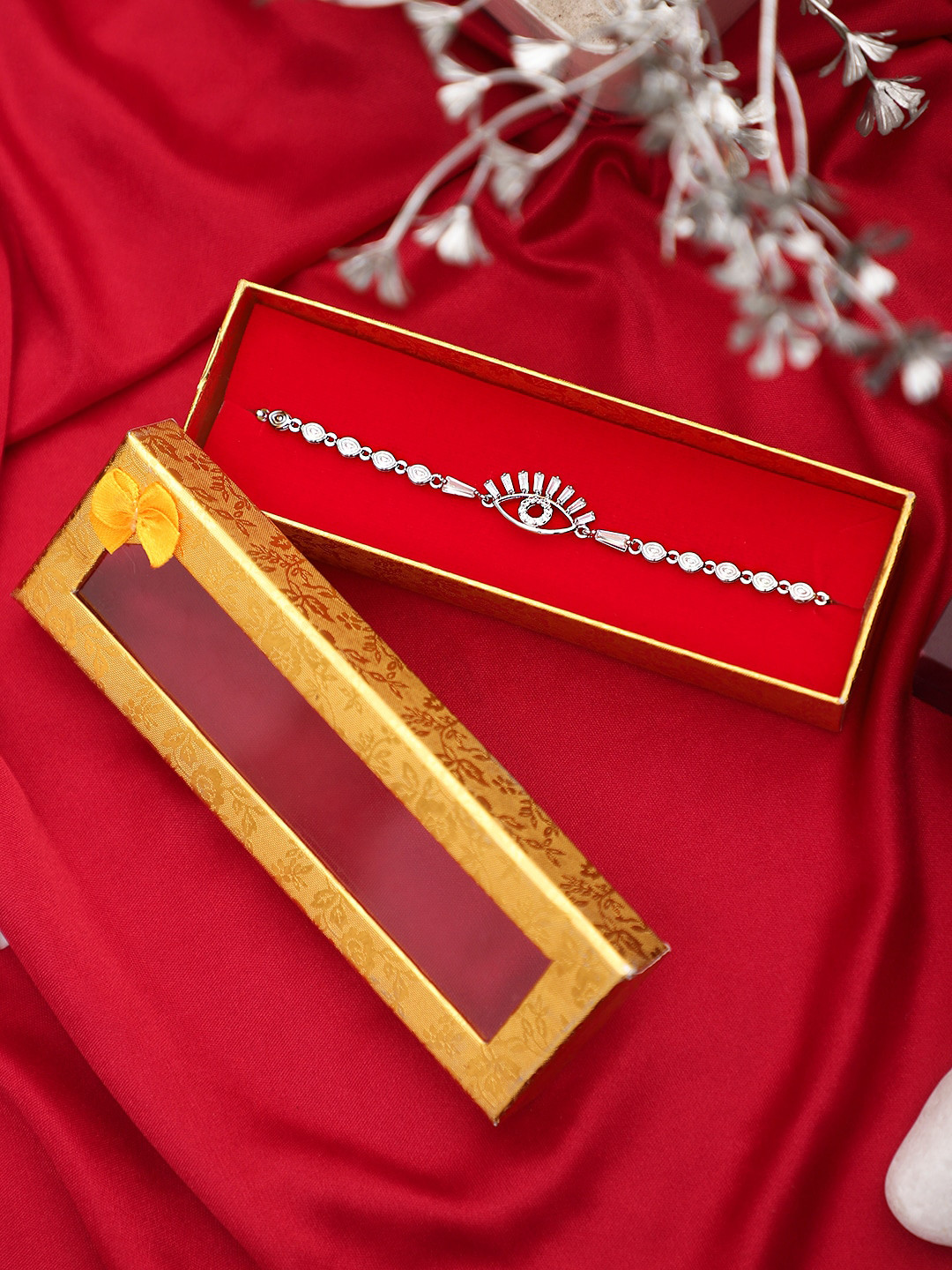 Mali Fionna Women Gold-Toned & White Armlet Bracelet