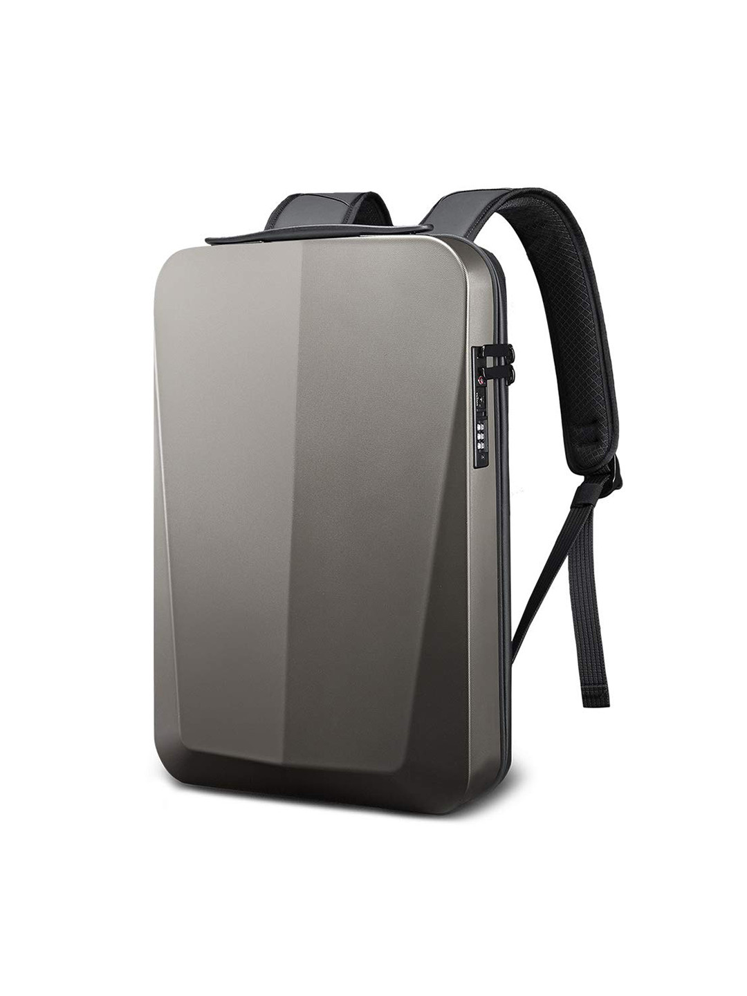 Red Lemon Unisex Hard Ironlook Briefcase with USB Charging Backpack