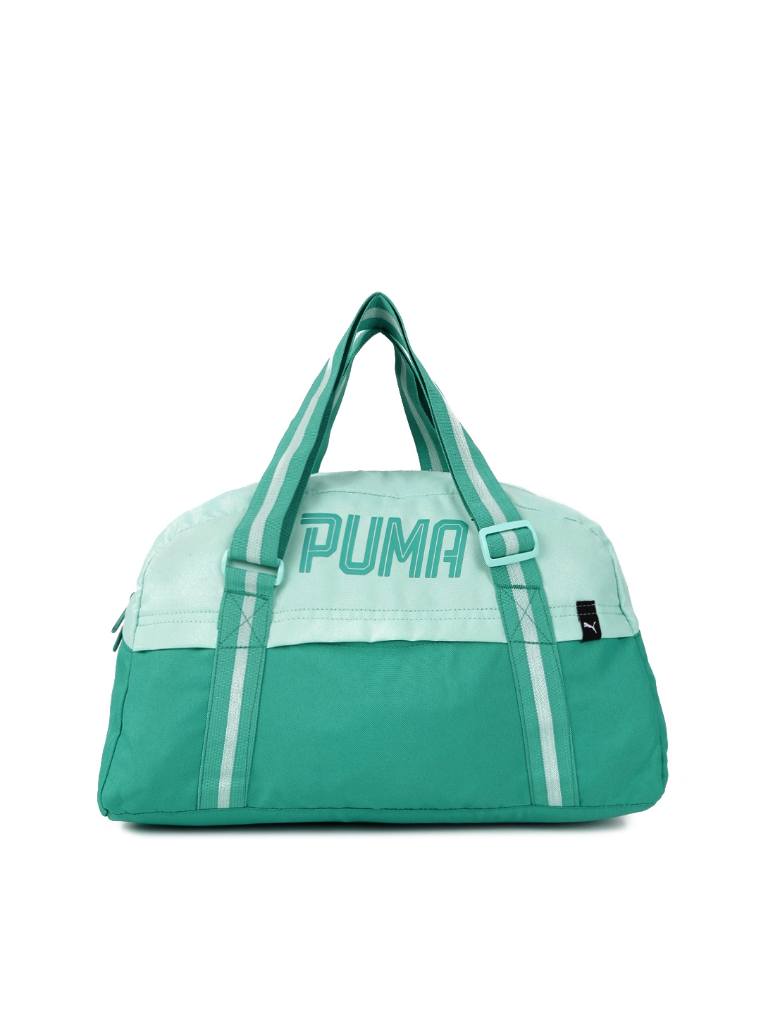 Puma Women Blue Fundamentals Sports Colourblocked Duffel Bag